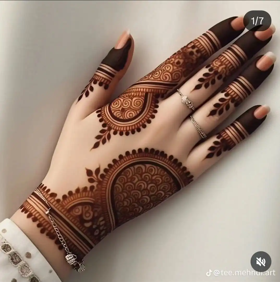 easy mehandi design simple